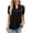 Black, variant on asjyhkr Womens Pleated T Shirts Summer Short Sleeve V Neck Tops Trendy 2025 Fashion Loose Fitted Lightweight Tees