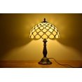 thumbnail image 3 of Tiffany Style Table LampBedside Desk LED Lamp Shades Bedroom Stained-Glass 18.1'' Height Multi-color, 3 of 4