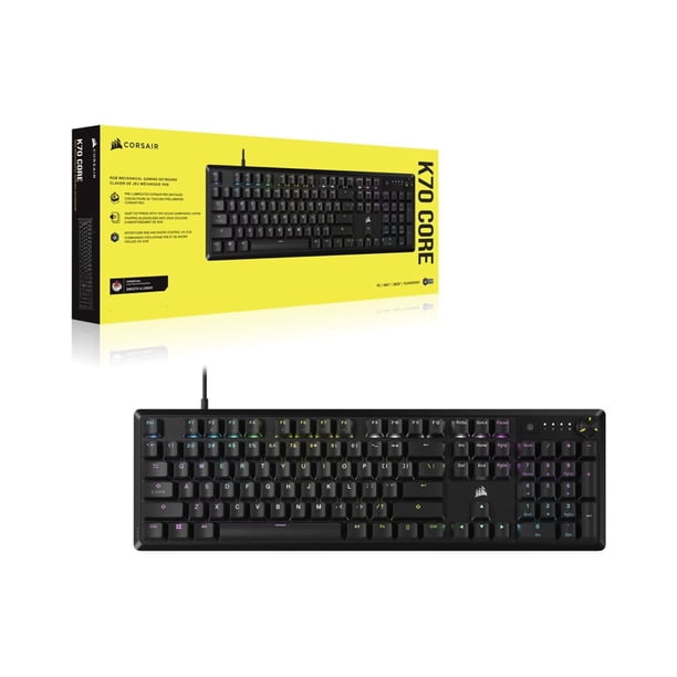 CORSAIR K70 CORE RGB - Keyboard - mechanical, gaming - 100% - full