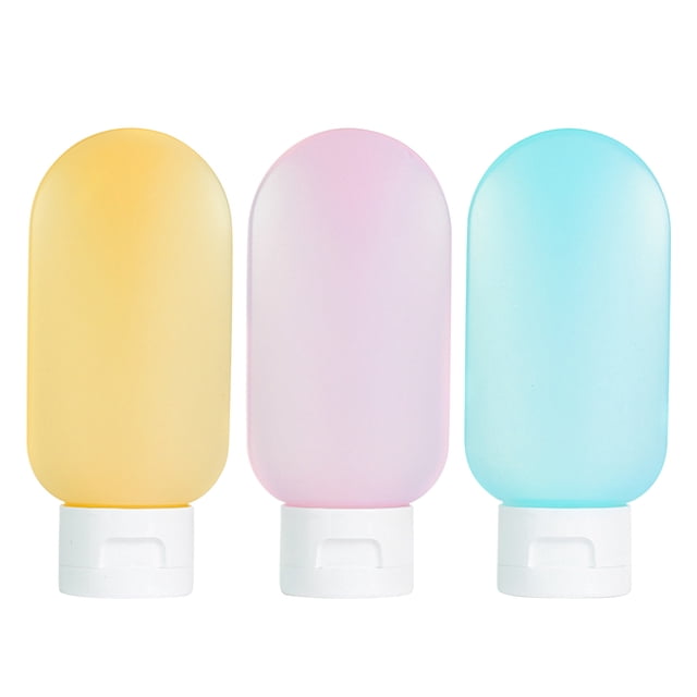 TopLLC , Kitchen Organization PE Travel Separate Bottle Portable Shampoo Bottle Plastic Extrusion Lotion Bottle 60ml Travel Separate Small Bottle 3 travel separate bottle