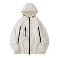 thumbnail image 1 of TIMIFIS Veste à Capuche de Protection Décontractée Sun pour Hommes, Manches Longues, Fermeture Éclair, Légère, Confortable, Couleur Unie, Veste Athlétique pour Randonnée, Course, Golf, Sports, 1 of 6