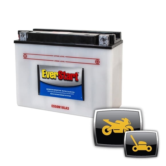 EverStart Power Sport ES50N18LA3 – 12 Volts, Batterie de sport motorisé, 260 ADF
