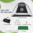 thumbnail image 4 of Soozier Filet d'Entraînement de Golf 10 x 6 Pi, Filet de Frappe de Golf Extérieur à Cibles Multiples, 4 of 8