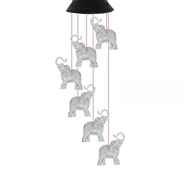 RXIRUCGD Solar Wind Chimes Color Changing Solar Mobile Lights Waterproof LED Wind Chimes Solar Powered Lights for Home Party Yard Garden Christmas Decoration