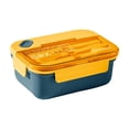 thumbnail image 2 of Dvkptbk 3 Compartments In One Large Lunch Box Leakproof Lunch Box Suitable for Dining Out Work Plastic Microwave Lunch Box Sealed Adult,Gift for Backs To School Season, 2 of 8