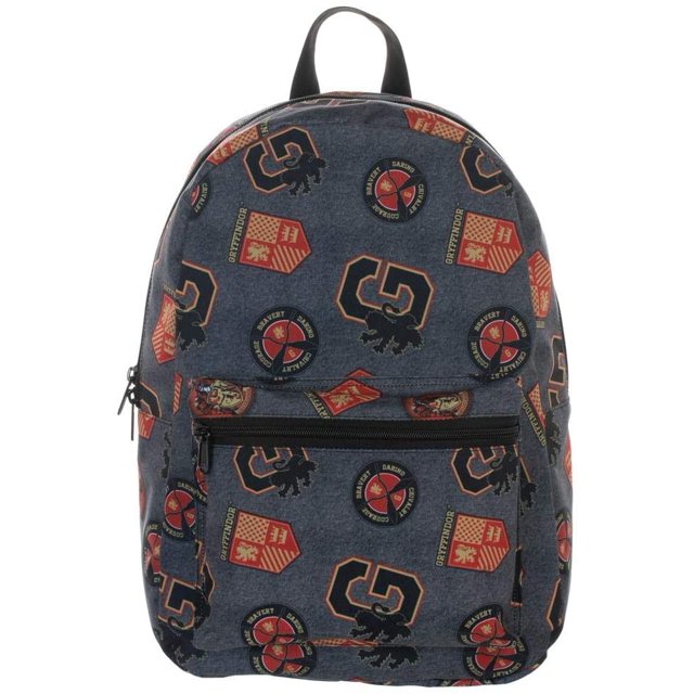 Harry Potter Hogwarts Houses All Over Print Backpacks (Gryffindor)