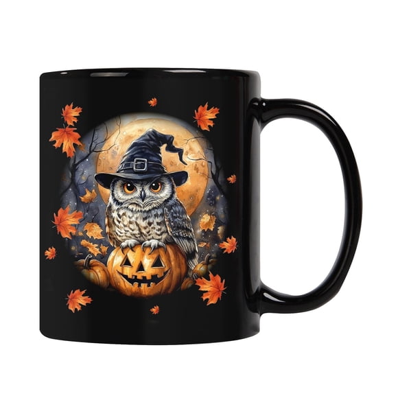 TIELUTT Halloween Mug Cute Halloween Pumpkin Mug Halloween Theme Ceramic Mug 11oz Mug for Daily for Present Cute Kitchen Cups Reusable Glass Cup Set Vacuum Coffee Mug Set Mug Breakaway Glass Cup
