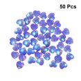 thumbnail image 2 of MasteelfCA 50pcs 12mm Polymer Clay Solid AB Color Round Diamond Resin Rhinestone Loose Beads DIY Jewelry Accessories Fish Scale(Purple AB, Heart-shaped), 2 of 7