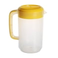 thumbnail image 1 of EeaseCA Large Capacity Milk Tea Measuring Kettle Beverage Storage Container With Lid Heat Resistant Cold Water Jug Plastic Juice Pitcher (2500ml Yellow), 1 of 8