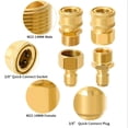 thumbnail image 4 of Fittings Pressure Washer Quick Connect Kit, 4 PCS M22 14mm to 3/8 Inch Hose Quick Connect Fitting Coupler, Brass Pressure Washer Adapters for Power Washer Gun, Hose, Pump, 4 of 6