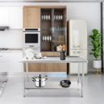 thumbnail image 3 of BeesClover Stainless Steel Prep Work Table, Commercial Workstations, NSF Commercial Heavy Duty Worktablefor Kitchen Restaurant,Home,Hotel,Outdoor, 3 of 7