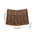 thumbnail image 2 of TACILIP Organisation et Rangement, Panier en Osier Plastique Imitation Rotin Tressé pour Ranger Pain Fruits et Collations pour Cuisine Restaurant Extérieur, Cadeaux pour Femmes, 2 of 6