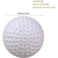 thumbnail image 2 of 12Pcs Practice Plastic Golf Balls Cheap & Useful 42mm Practices Ball Air Flow for Airflow Outdoor Indoor Training Swing Driving Range Home Games Provides Unparalleled Tactile Feedback White, 2 of 5