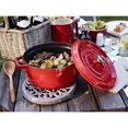 thumbnail image 3 of STAUB Serving 23 cm Round Cast Iron Trivet, Lily Decal, Graphite-Grey, 3 of 3