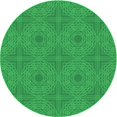 thumbnail image 1 of Ahgly Tapis Rond Lavable en Machine Intérieur Transitionnel Vert Néon, 8 Pieds Rond, 1 of 7