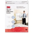 thumbnail image 1 of 3M 570 Professionnel Flip Chart Pad Non Réglé 25 x 30 Blanc 40 Feuilles/pad; 2/Carton, 1 of 4