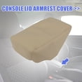 thumbnail image 2 of Unique Bargains Beige Center Console Lid Armrest Pad Cover Replacement Microfiber Leather for Nissan Altima 2007-2012, 2 of 9