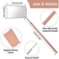 thumbnail image 2 of NivoFU Handheld Square Eyelash Mirror - Stainless Steel Detachable Lashes - Eyelash Extension Supplies Inspection Makeup Mirror, 2 of 7