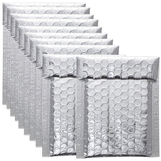 100Pcs Waterproof Self Seal Padded Envelopes for Offices 5.11X4.32X0.28in