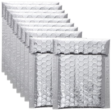 Milisten 100 Pcs Enveloppes Rembourrées à Fermeture Auto-Adhésive pour Envois de Bulles Enveloppes d'Emballage