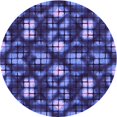 thumbnail image 1 of Ahgly Tapis Rond Lavable en Machine Intérieur Transitionnel Bleu Ardoise Clair, 4 Pieds Rond, 1 of 7