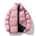 thumbnail image 1 of RXIRUCGD Veste à Manches Longues pour Hommes, Décontractée, Sport Quotidien, Col Montant, Rose, Taille : 2TG, 1 of 3