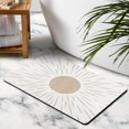 thumbnail image 5 of Cute & Washable Bohemian Bath Mat: Non-Slip, Half Circle Rug for Bedroom, Indoor Floor Mat, 20x32 inch, 5 of 5