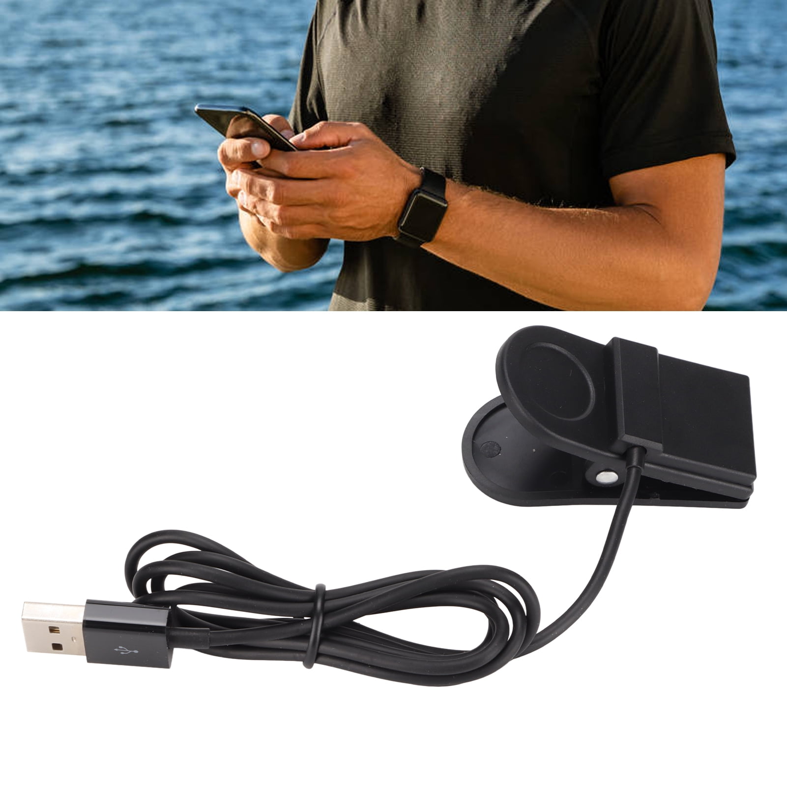Smart Watch Charging Cable, Compact Portable Charging Cable Plastic Convenient  For     Chronos