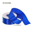 thumbnail image 2 of Unique Bargains 1 1/2 Inch 25 Yard Wide Satin Ribbon with Gold Edges Grosgrain Fabric Ribbon for Gift Wrapping, Blue, 2 of 7