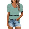 thumbnail image 1 of Birdeem Blouses pour Femmes Mode Décontractée Manches Courtes T-Shirt Ample Blouse Tops, 1 of 12
