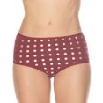 thumbnail image 1 of Gemsli Womens Basic Polka Dot Brief 3-Pack, 10, Wine, 1 of 4