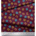 thumbnail image 2 of Soimoi Velvet Fabric Coral Ocean Printed Fabric 1 Yard 58 Inch Wide, 2 of 2