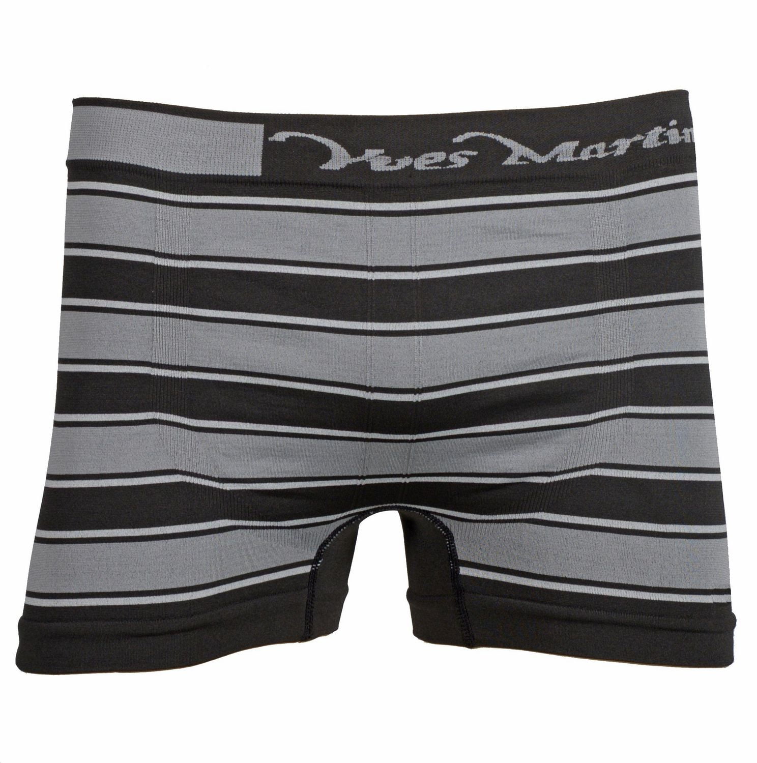 Caleçons boxers Yves Martin sans couture avec rayures latérales pour hommes