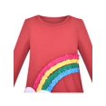 thumbnail image 4 of Robe Fille Arc-en-Ciel Fête de Noël Manches Longues Coton 7 Ans, 4 of 5