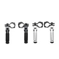 thumbnail image 4 of Baohd 2 Pieces Motorcycle Universal Pedals Folded Footrest Footpeg Electric Mounts Karts Scooters Collapsible Racing Black, 4 of 6