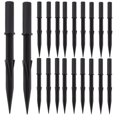 20 Pcs Piquets de Sol de Remplacement pour Lumières Solaires Piquets de Sol en Plastique pour Jardin