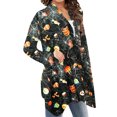thumbnail image 2 of Honganda Women Halloween Printed Pattern Cardigan, Long Sleeve Loose Coat, 2 of 6