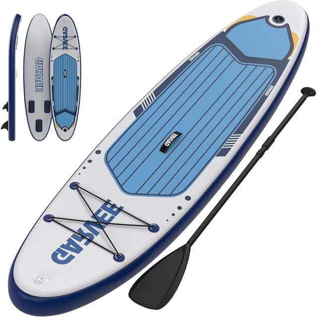 BeesClover Inflatable Paddle Board for Adults, Inflatable Stand Up Paddle Board with Premium Accessories, Non-Slip EVA Deck, Ultra-Light Carry Bag, Pump, SUP Board for Adult