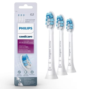 Philips Sonicare Optimal Gum Health replacement toothbrush heads, HX9033, White