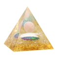 thumbnail image 1 of Natural Crystal Stone Orgonite Pyramid Healing Chakra Gather Wealth Prosperity, 1 of 6