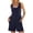 Navy, variant on Womens Summer Sleeveless Romper Tank Jumpsuits With Side Pockets