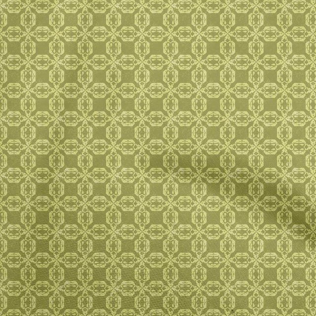 oneOone Rayon Olive Green Fabric Asian Ikat Sewing Craft Projects Fabric Prints By Yard 56 Inch Wide
