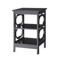 thumbnail image 1 of Convenience Concepts Omega Square End Table in Black Wood Finish, 1 of 5