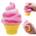 thumbnail image 1 of Squishy Ice Cream Stress Ball, Sensory Fidget Toy to Relieve Stress and Enhance Focus, Funny Novelty Plaything with Soft Texture, Excellent Anxiety Relief, 1 of 3