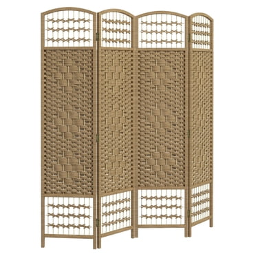 HOMCOM 5.6ft Folding Room Divider, Freestanding Privacy Screen for Bedroom