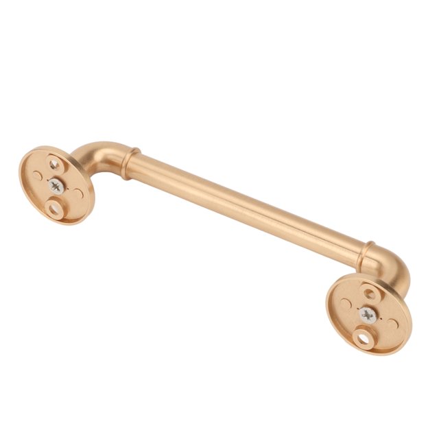 Door Handle, Round Base Easy Installation Sturdy Antique Drawer Handle With 4 Screws For Cabinet Retro Silver,Gold