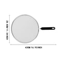 thumbnail image 3 of Strainers2 Frying Pan Guard Fine Mesh Cover Strainer Grease Guard With Handle Household Frying Pan, 3 of 7