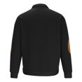 thumbnail image 4 of FAIWAD Mens Long Sleeve Pullover Tops Stand Collar Button Down Classic Color Block Plus Size Tops, 4 of 6