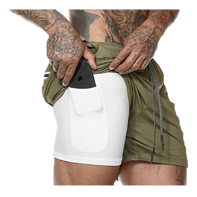 Men Athletic Outdoor Workout Running Shorts Sport Pants