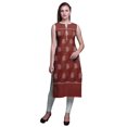 thumbnail image 1 of Bimba Kurti Droite Imprimée pour Femmes Sans Manches Tenue d'Été Kurta Tunique Moyen, 1 of 5